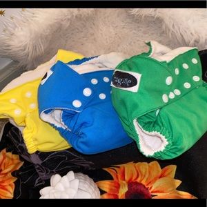 Set of 3 Imagine Cloth Diapers one size